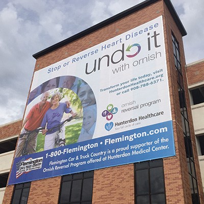 Wind Resistant Mesh Banner